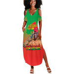 Burkina Faso I Stand With Traore Summer Maxi Dress African Pattern