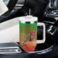 Burkina Faso I Stand With Traore Tumbler With Handle African Pattern