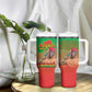 Burkina Faso I Stand With Traore Tumbler With Handle African Pattern