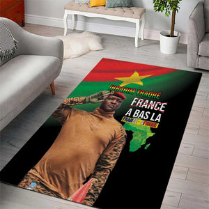 Traore Burkina Faso A Bas La Francafrique Area Rug