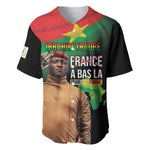 Traore Burkina Faso A Bas La Francafrique Baseball Jersey