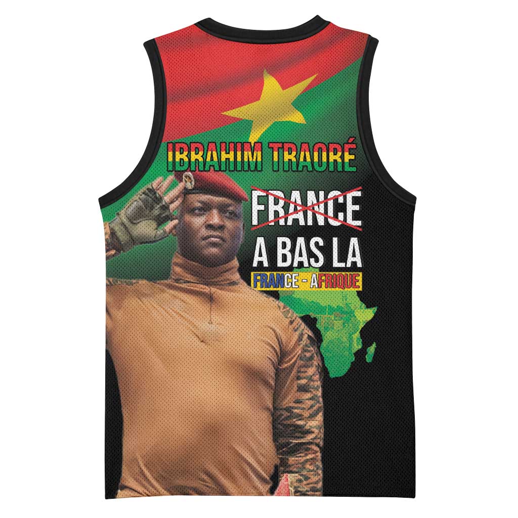 Traore Burkina Faso A Bas La Francafrique Basketball Jersey LT15