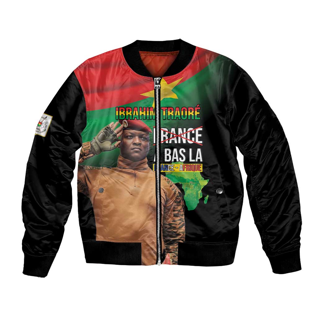 Traore Burkina Faso A Bas La Francafrique Bomber Jacket