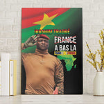 Traore Burkina Faso A Bas La Francafrique Canvas Wall Art
