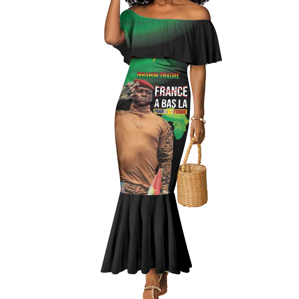 Traore Burkina Faso A Bas La Francafrique Mermaid Dress
