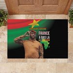 Traore Burkina Faso A Bas La Francafrique Rubber Doormat