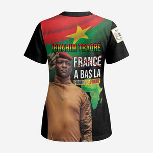 Traore Burkina Faso Scrub Top A Bas La France - Afrique - African Pride