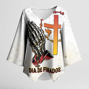 Angola All Souls Day Kimono Sleeve Blouse Together in Remembrance