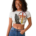 Gone but Never Forgotten Raglan Cropped T shirt Angola All Souls Day - African Pride