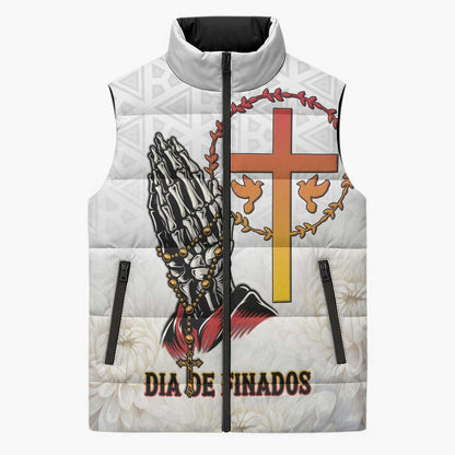 Angola All Souls Day Sleeveless Puffer Jacket Together in Remembrance