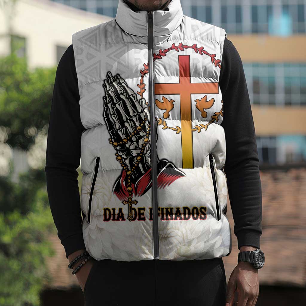 Angola All Souls Day Sleeveless Puffer Jacket Together in Remembrance