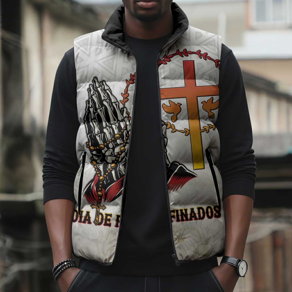 Angola All Souls Day Sleeveless Puffer Jacket Together in Remembrance