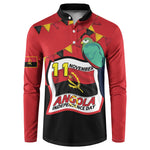 Happy Angola Button Sweatshirt 50 Years of Independence