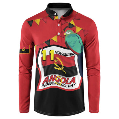 Happy Angola Button Sweatshirt 50 Years of Independence