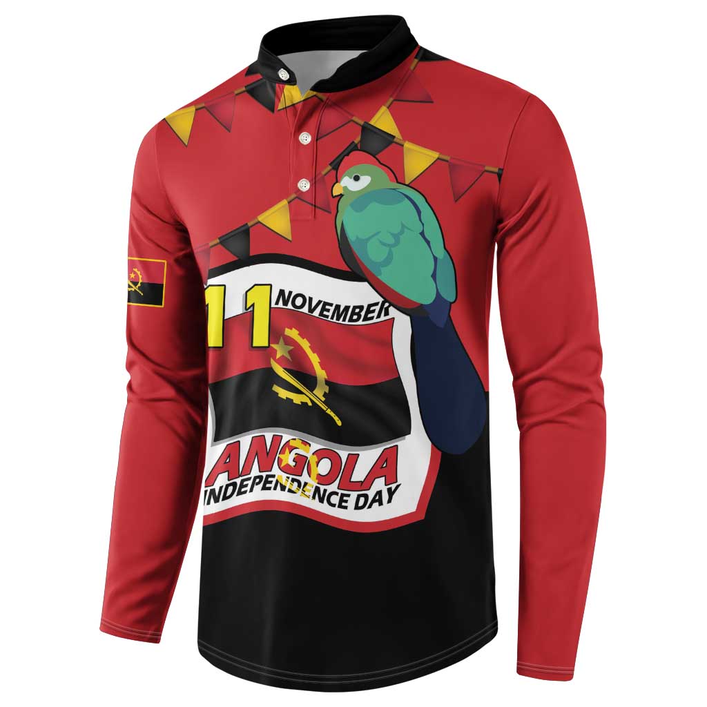 Happy Angola Button Sweatshirt 50 Years of Independence