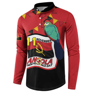 Happy Angola Button Sweatshirt 50 Years of Independence