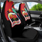 Happy Angola Independence Day Car Seat Cover With Red-crested Turaco - African Pride