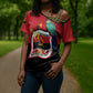 Happy Angola Cross Shoulder Shirt 50 Years of Independence