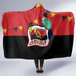 Happy Angola Independence Day Hooded Blanket With Red-crested Turaco - African Pride