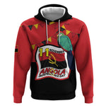 Happy Angola Independence Day Hoodie With Red-crested Turaco - African Pride
