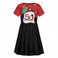 Happy Angola Independence Day Kid Short Sleeve Dress With Red-crested Turaco - African Pride