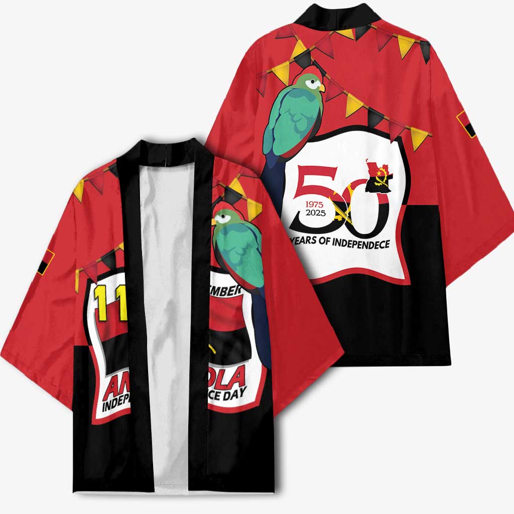 Happy Angola Kimono 50 Years of Independence