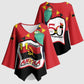 Happy Angola Kimono Sleeve Blouse 50 Years of Independence