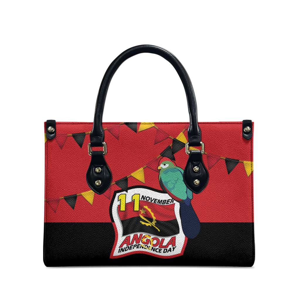 Happy Angola Leather Bag 50 Years of Independence