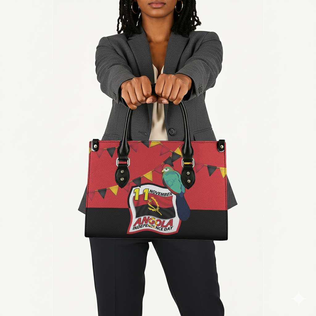 Happy Angola Leather Bag 50 Years of Independence