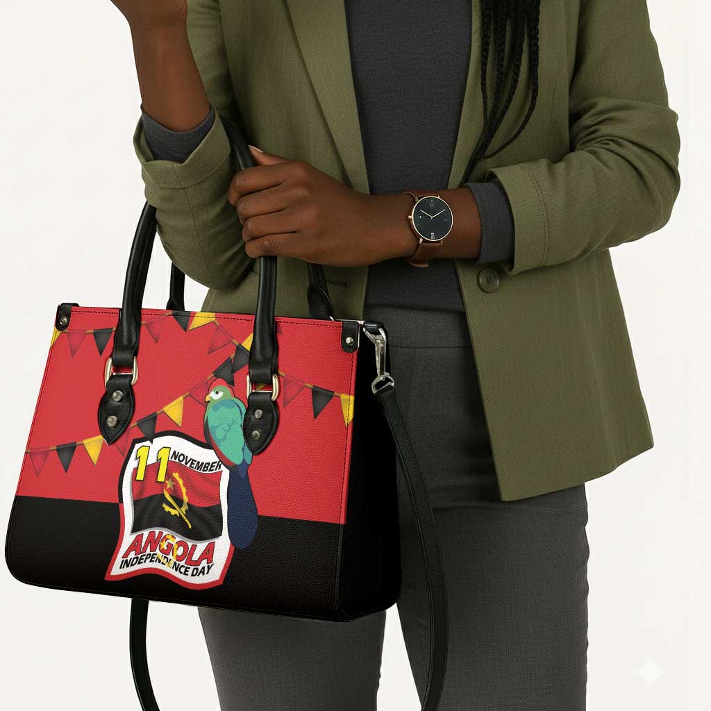 Happy Angola Leather Bag 50 Years of Independence