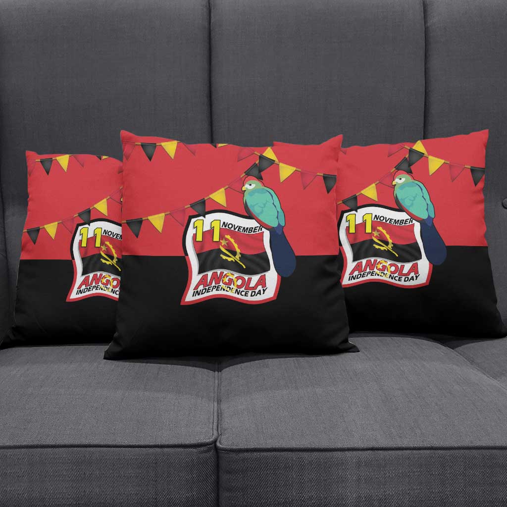Happy Angola Pillow Cover 50 Years of Independence
