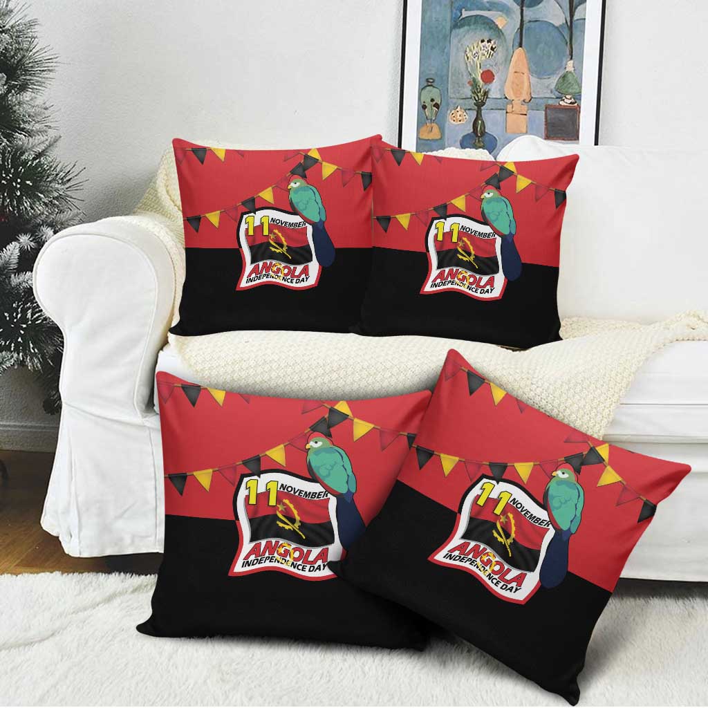 Happy Angola Pillow Cover 50 Years of Independence