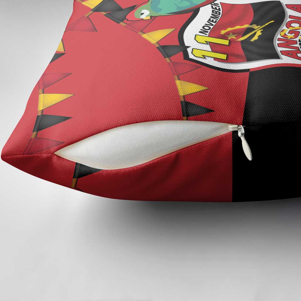 Happy Angola Pillow Cover 50 Years of Independence