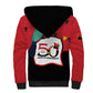 Happy Angola Independence Day Sherpa Hoodie With Red-crested Turaco - African Pride