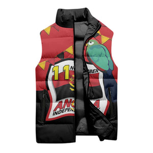 Happy Angola Sleeveless Puffer Jacket 50 Years of Independence