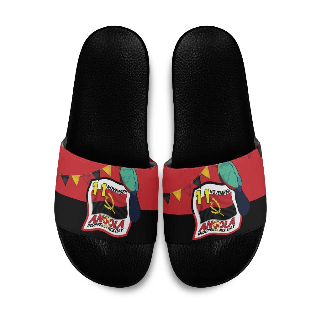 Happy Angola Slide Sandals 50 Years of Independence