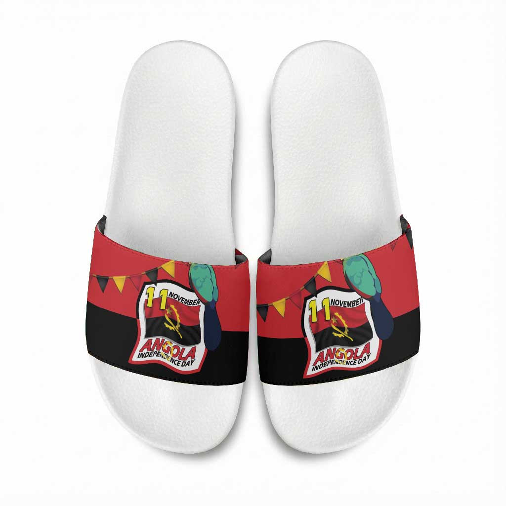 Happy Angola Slide Sandals 50 Years of Independence