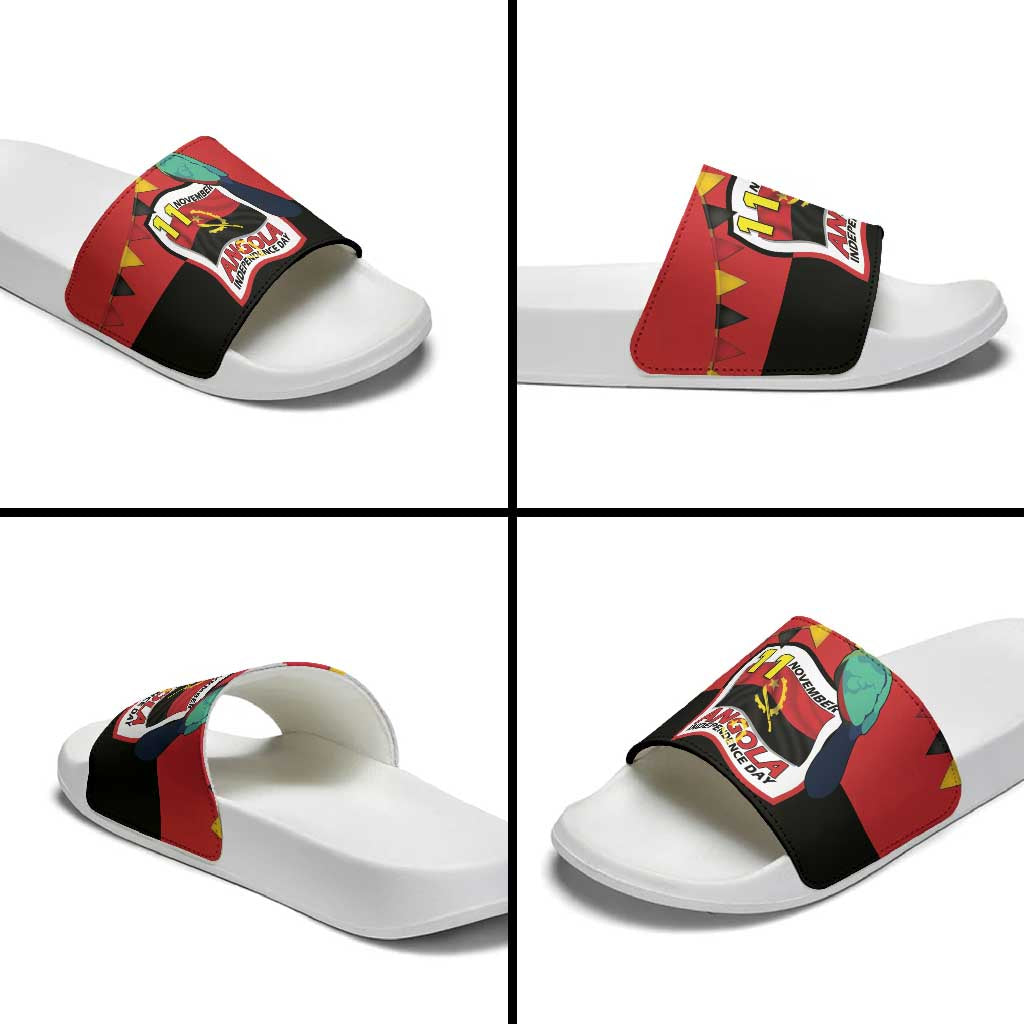 Happy Angola Slide Sandals 50 Years of Independence
