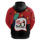 Happy Angola Independence Day Zip Hoodie With Red-crested Turaco - African Pride