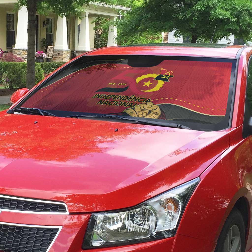 Angola Independence Day Auto Sun Shade Virtue Is Stronger When United