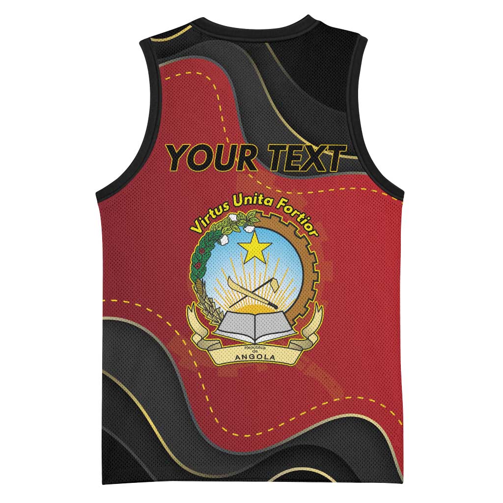 Personalized Dia da Independencia de Angola Basketball Jersey Virtus Unita Fortior LT15