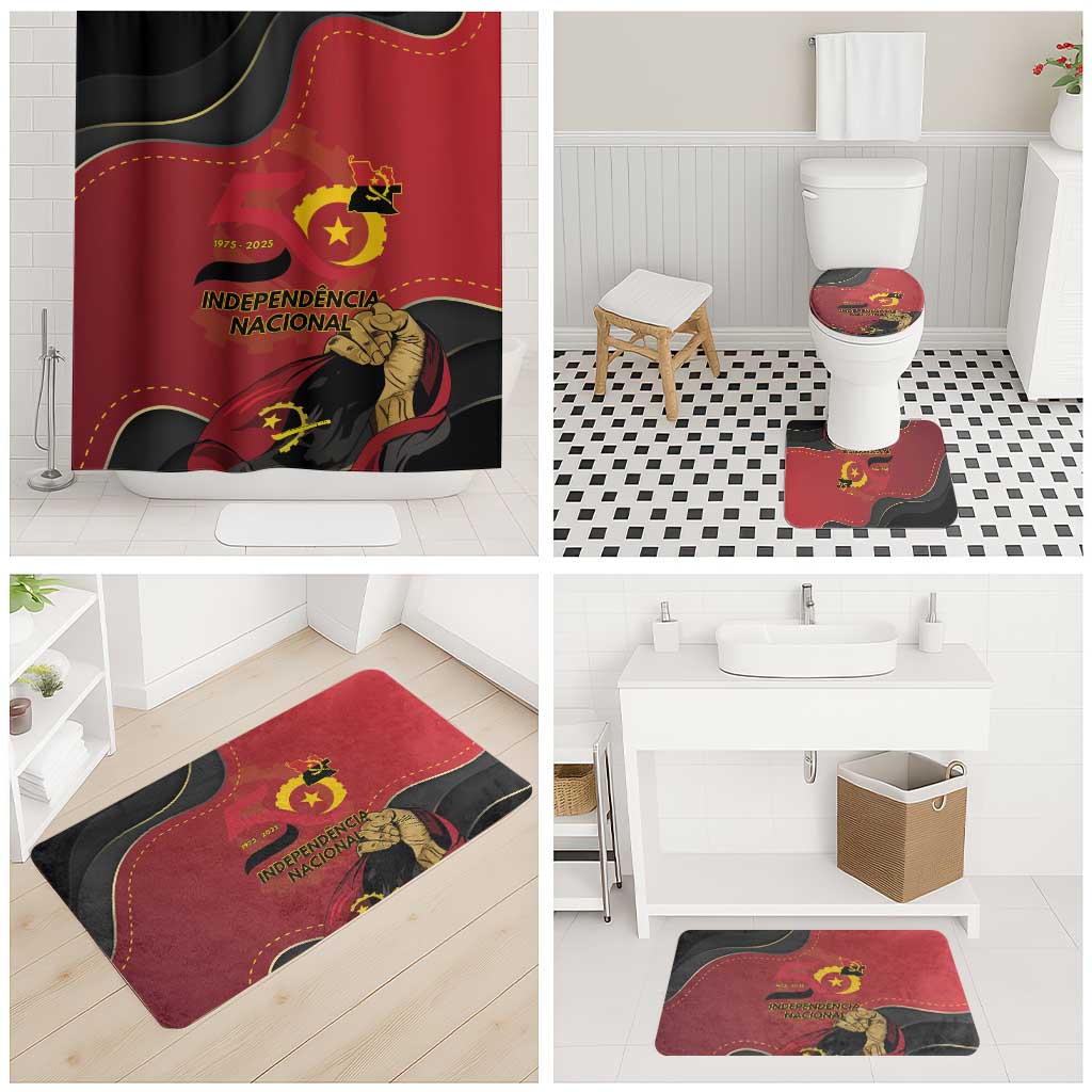 Angola Independence Day Bathroom Set Virtue Is Stronger When United