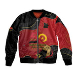 Personalized Dia da Independencia de Angola Bomber Jacket Virtus Unita Fortior - African Pride