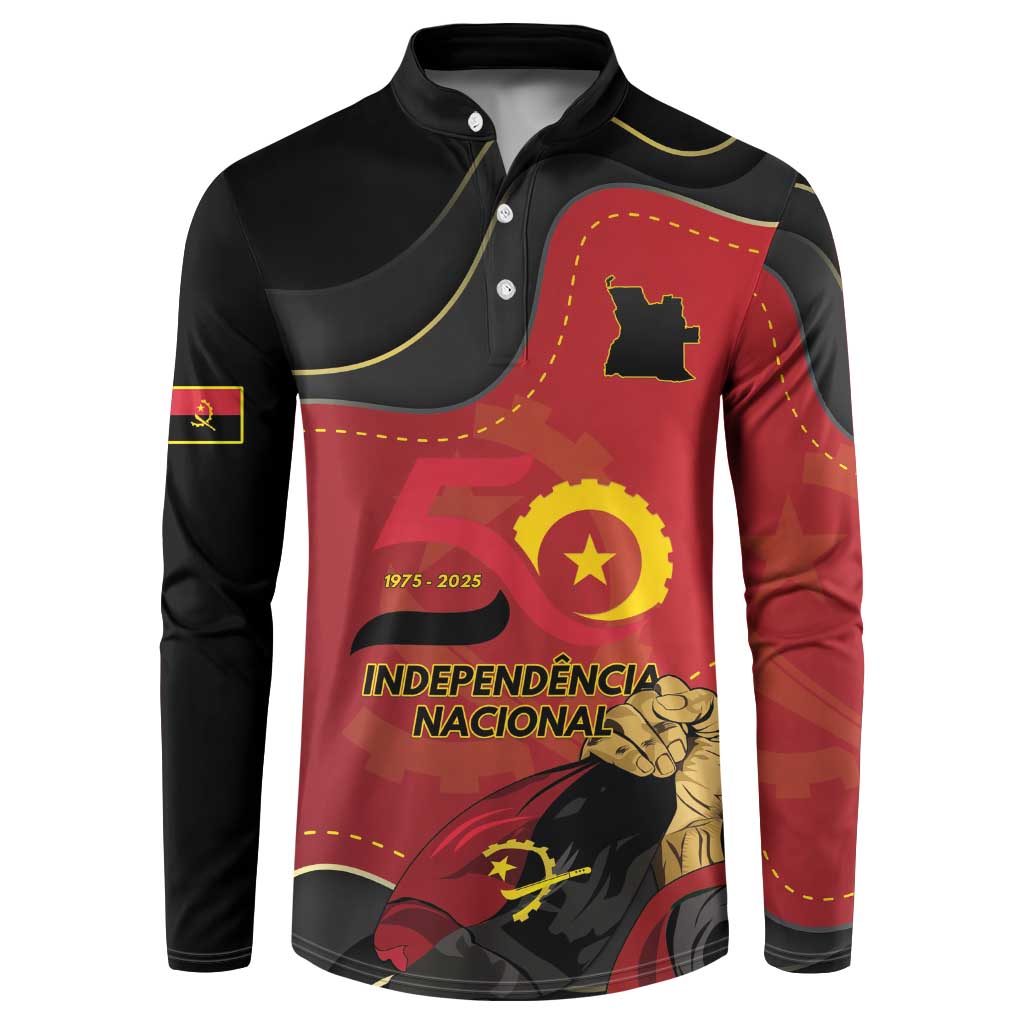 Personalized Angola Independence Day Button Sweatshirt Virtue Is Stronger When United