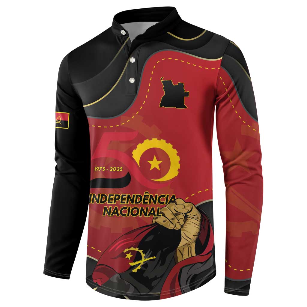 Personalized Angola Independence Day Button Sweatshirt Virtue Is Stronger When United