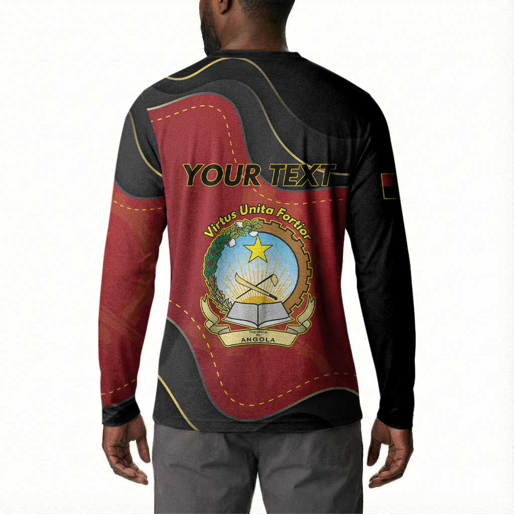 Personalized Angola Independence Day Button Sweatshirt Virtue Is Stronger When United