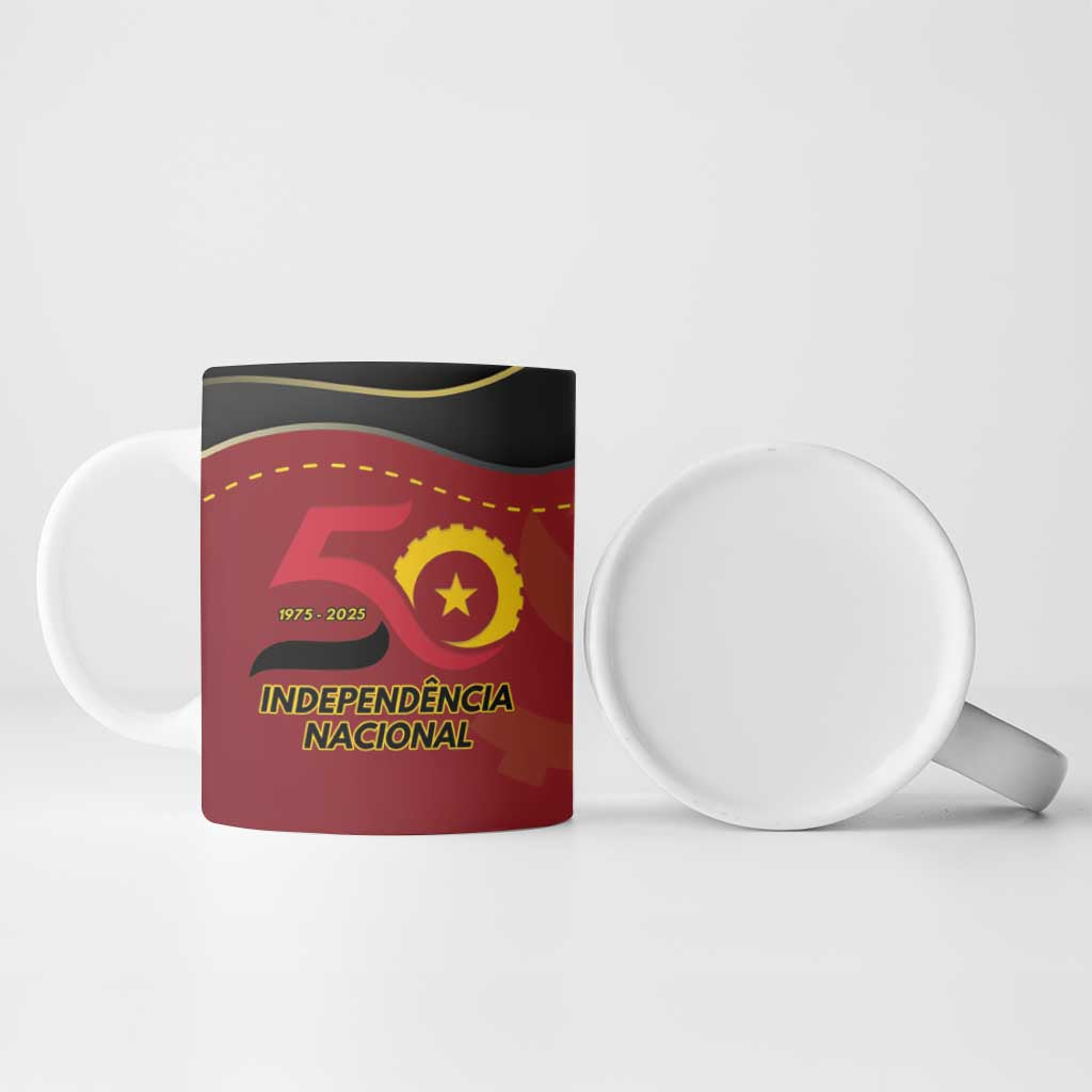 Personalized Angola Independence Day Ceramic Mug Virtue Is Stronger When United