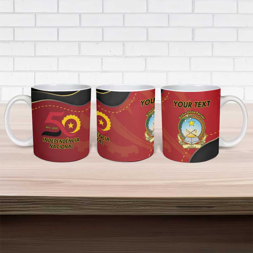 Personalized Angola Independence Day Ceramic Mug Virtue Is Stronger When United