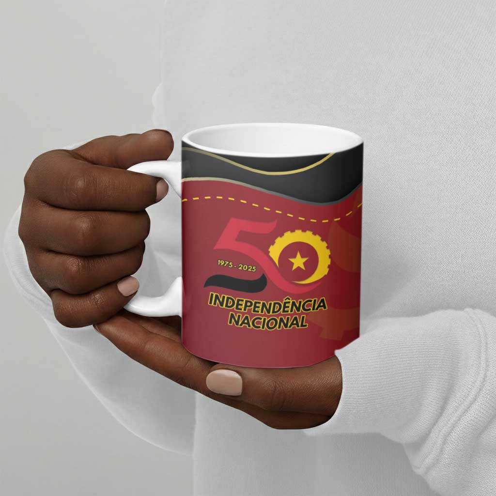 Personalized Angola Independence Day Ceramic Mug Virtue Is Stronger When United