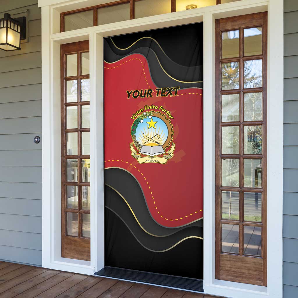 Personalized Angola Independence Day Door Cover Virtue Is Stronger When United